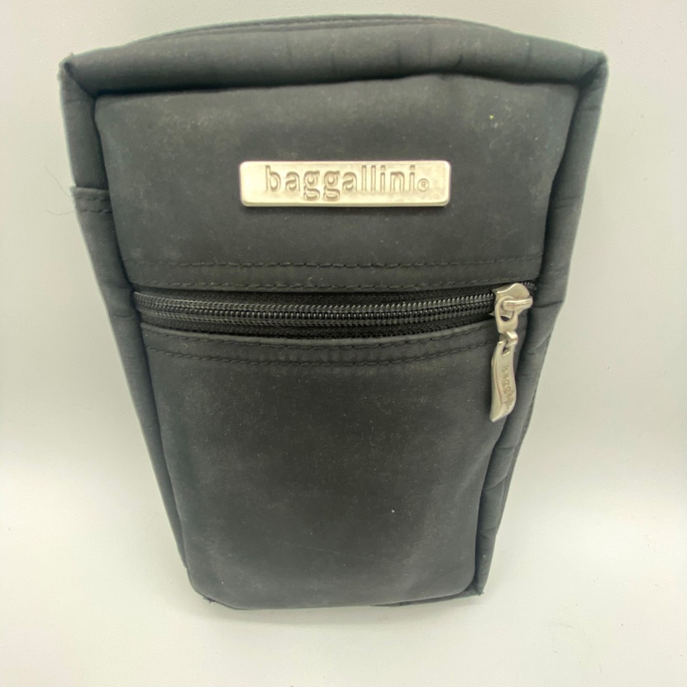 Baggallini Womens Small Convertible Crossbody Waist Pack Black Nylon Travel Bag